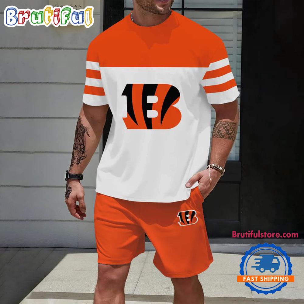 NFL Cincinnati Bengals Trendy Summer T Shirt And Shorts Set