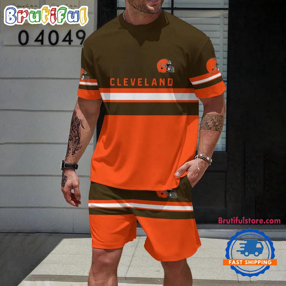 NFL Cleveland Browns Limited New T Shirt And Shorts Set