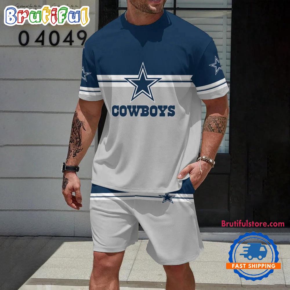 NFL Dallas Cowboys New Design T Shirt And Shorts Set