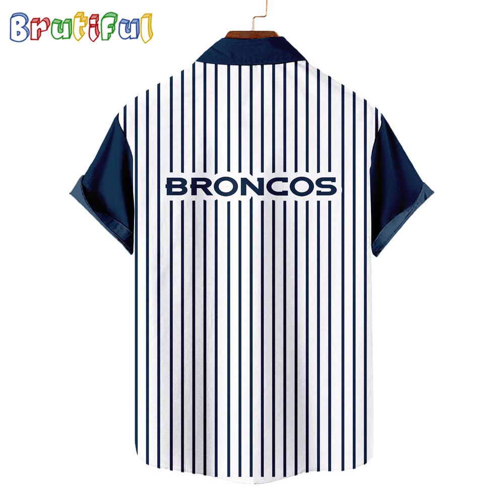 NFL Denver Broncos Classic Retro Mascot Line Summer Beach Hawaiian Shirt