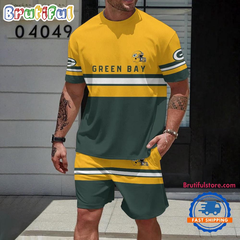 NFL Green Bay Packers Limited Edition Summer T Shirt And Shorts Set