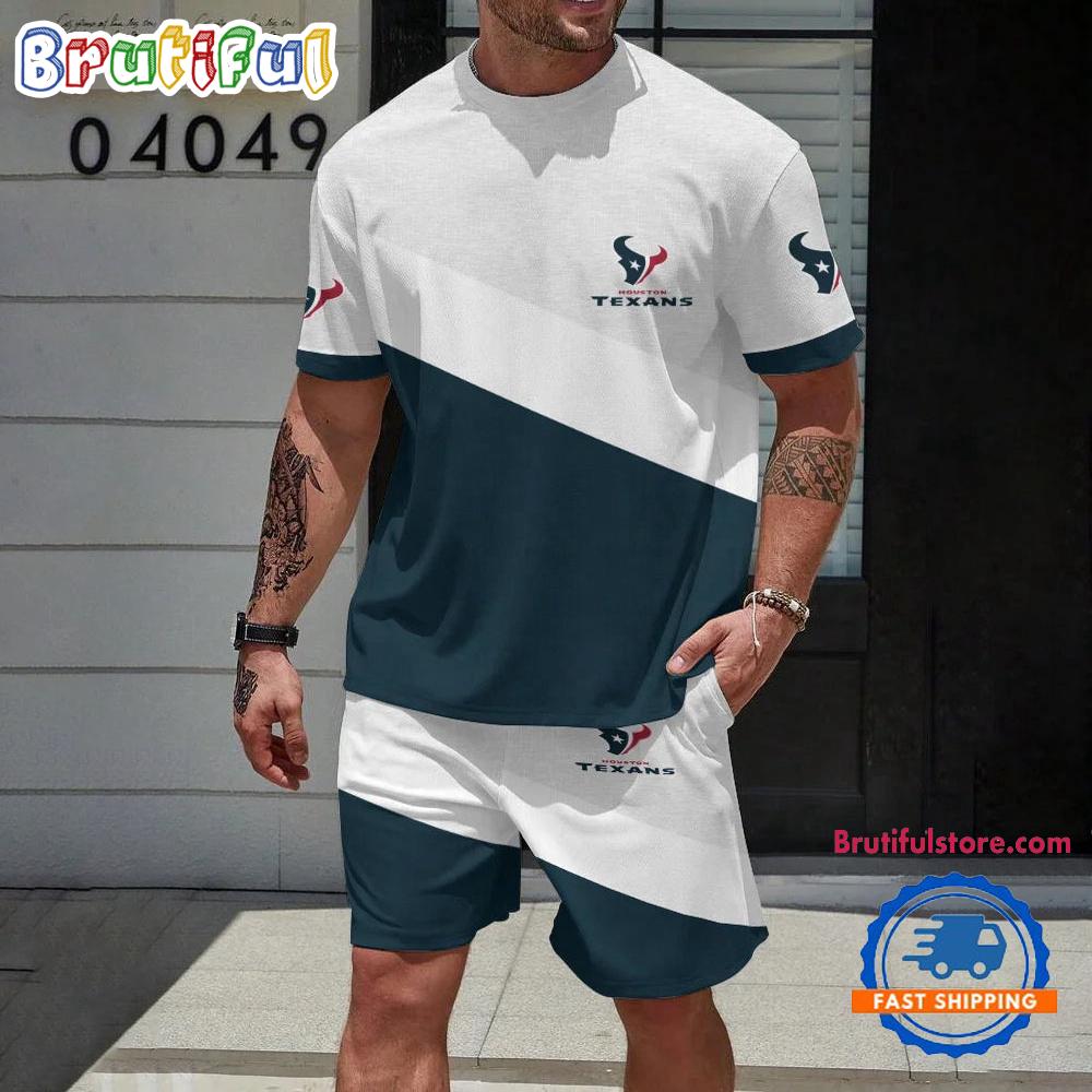 NFL Houston Texans Football T Shirt And Shorts Set
