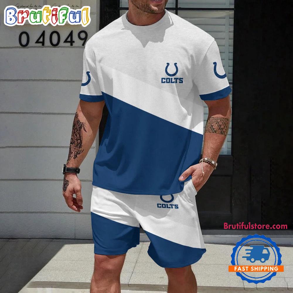 NFL Indianapolis Colts Football T Shirt And Shorts Set