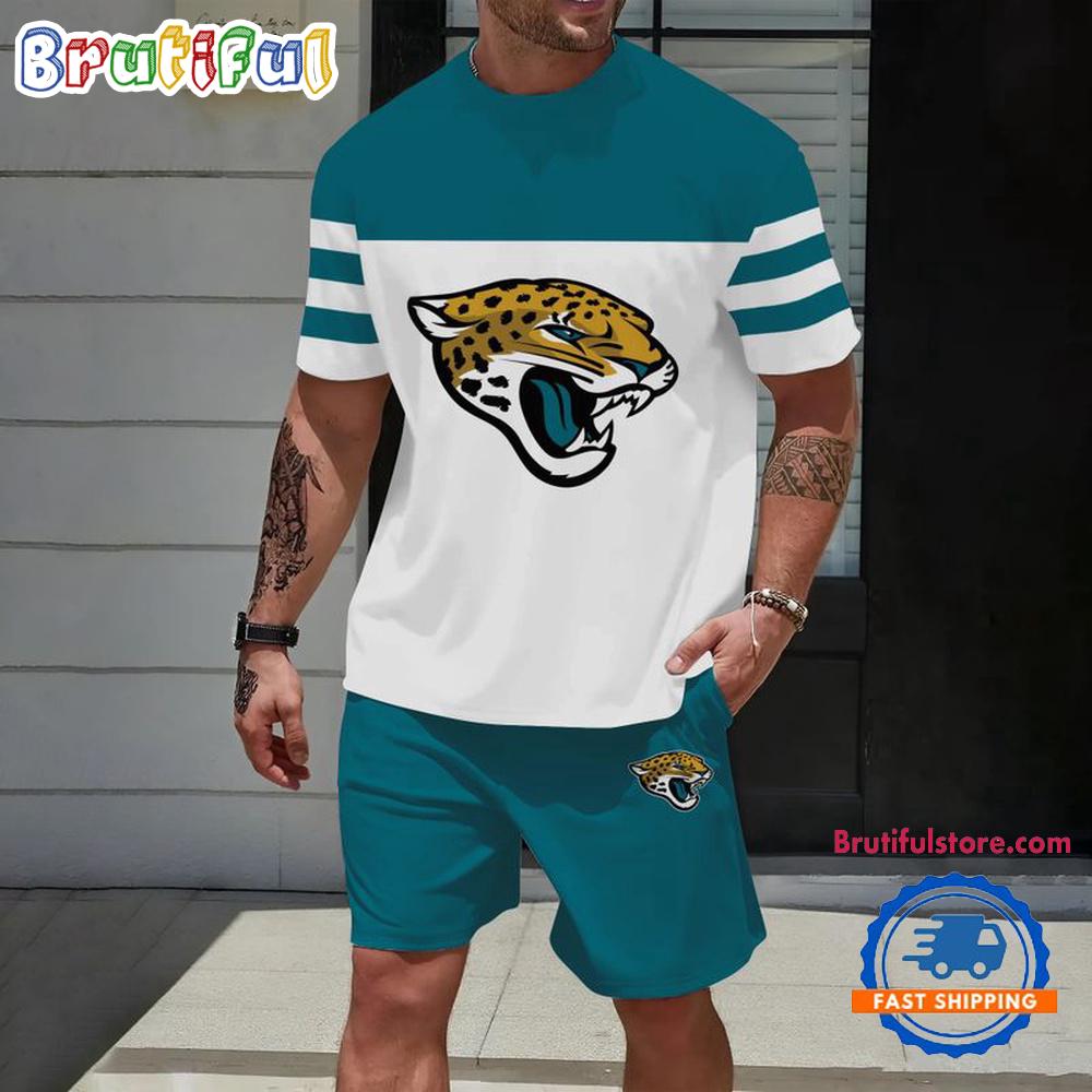 NFL Jacksonville Jaguars Trendy Summer T Shirt And Shorts Set