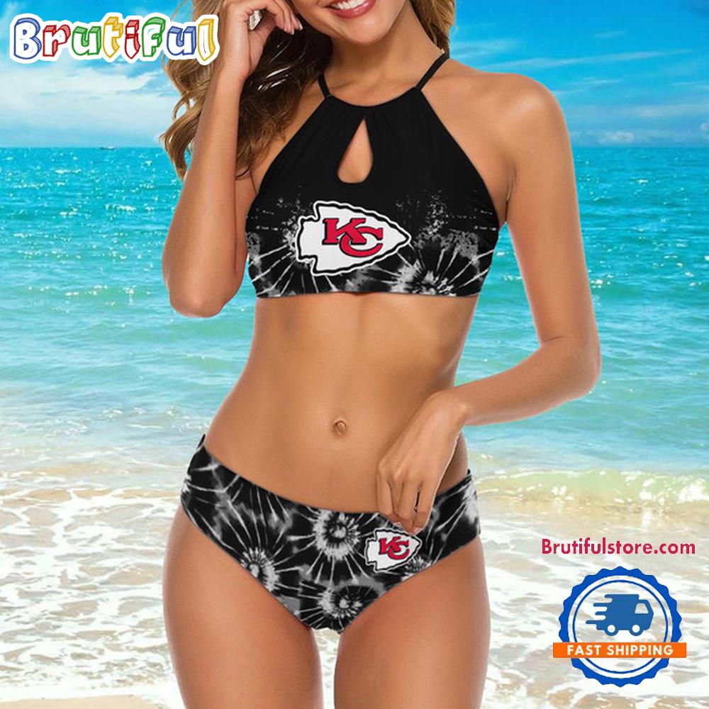NFL Kansas City Chiefs Sport Trendy Summer Beach Women’s Cami 2 Piece Bikini