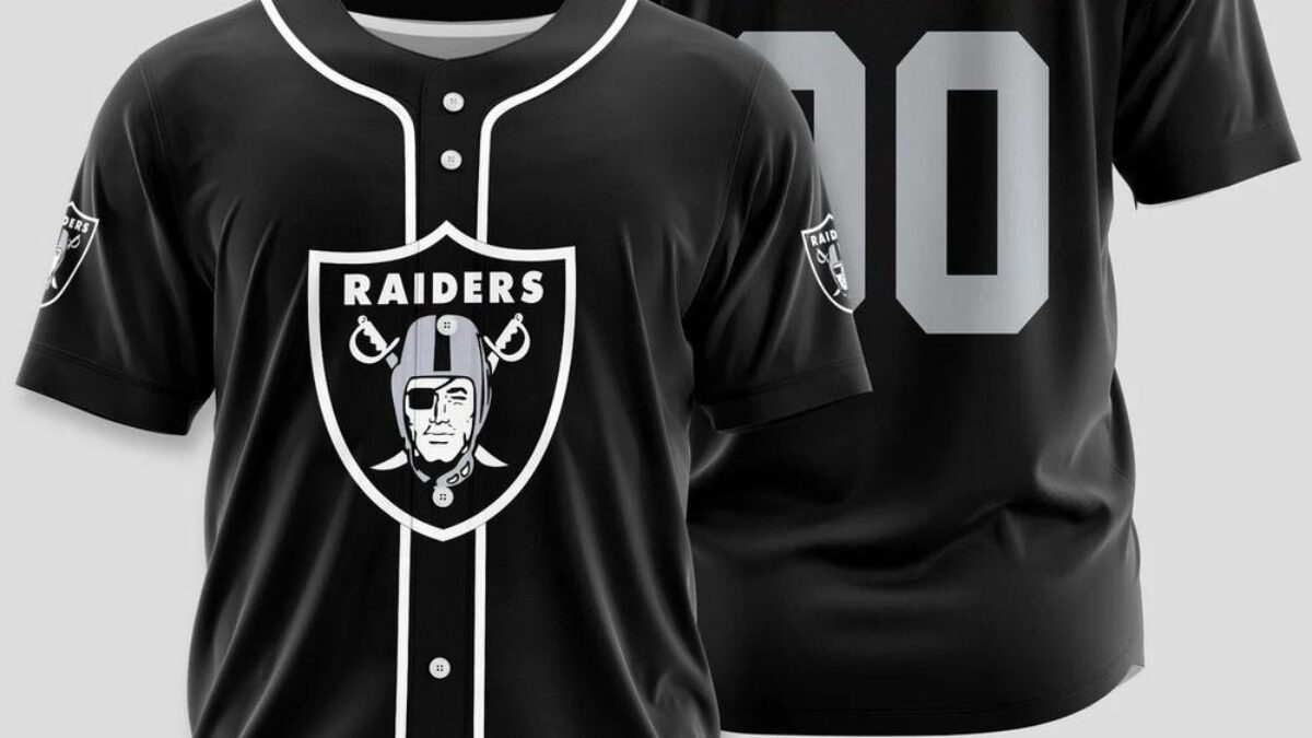 希少 NFL Raiders ベースボールシャツ 刺繍 ジャージ 黒 nfl-las-vegas-raiders-limited-