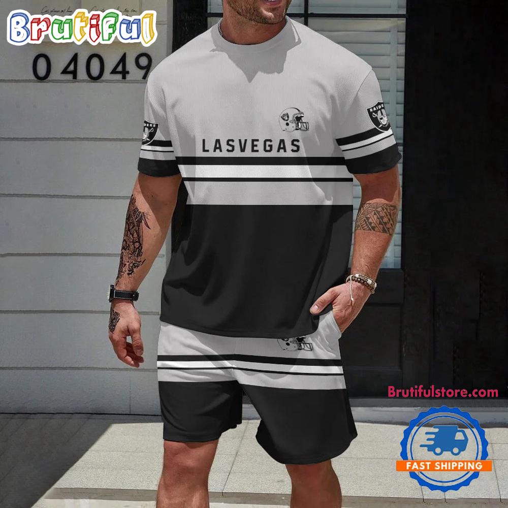 NFL Las Vegas Raiders Limited Edition Summer T Shirt And Shorts Set