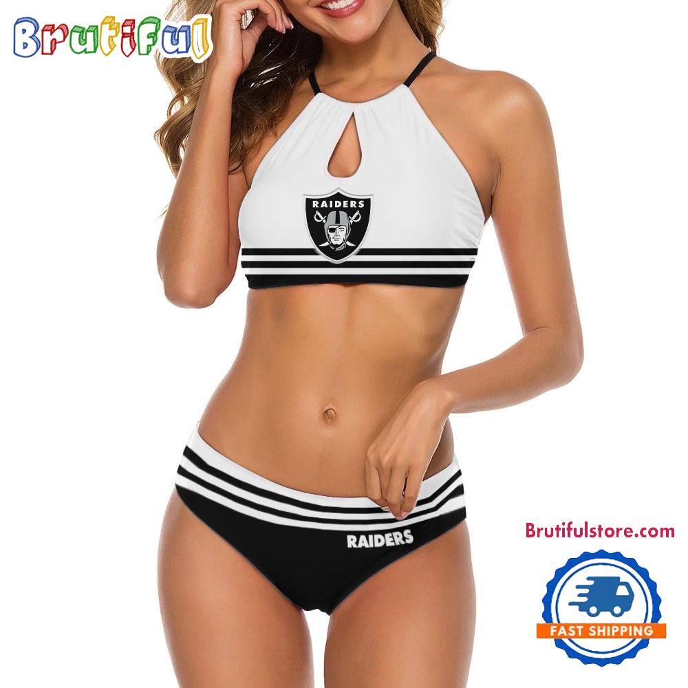 NFL Las Vegas Raiders Summer Beach Women’s Cami 2 Piece Bikini