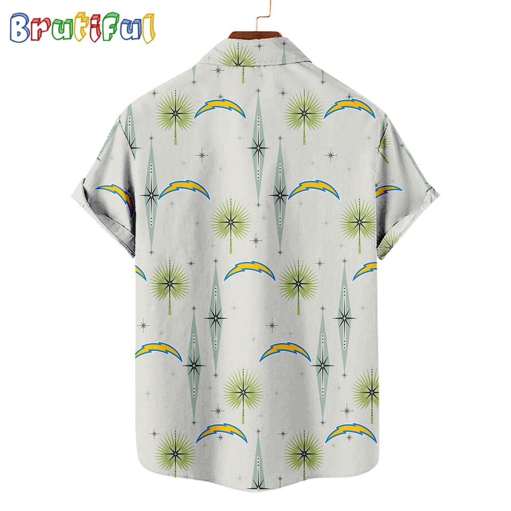 NFL Los Angeles Chargers Football Team Logo Funny Aloha Hawaiian Shirt