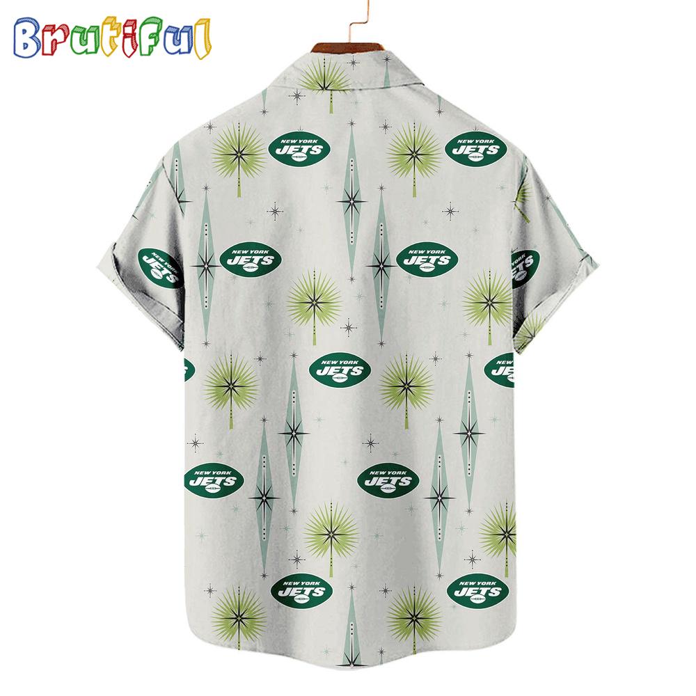 NFL New York Jets Football Team Logo Funny Aloha Hawaiian Shirt