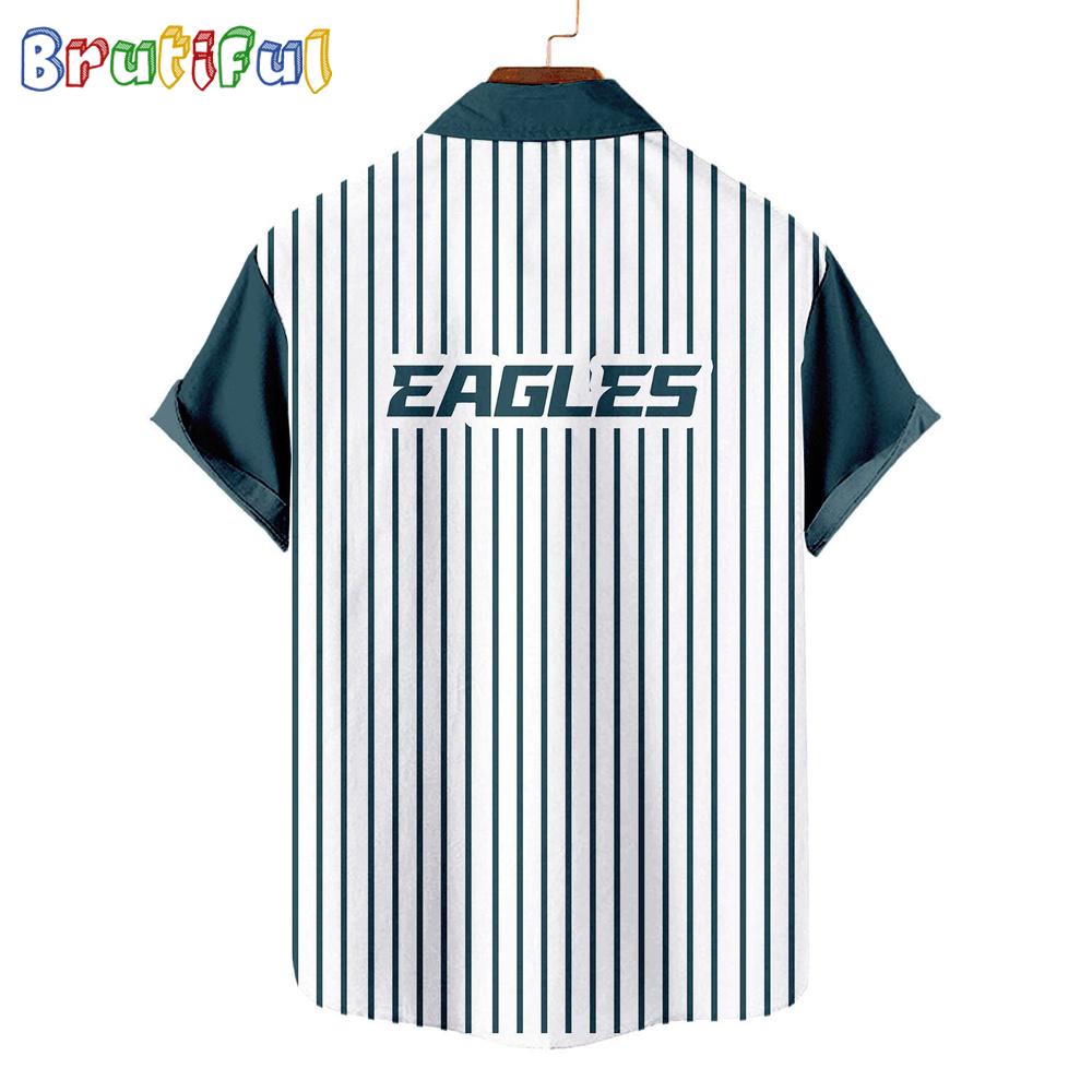NFL Philadelphia Eagles Classic Retro Mascot Line Summer Beach Hawaiian Shirt
