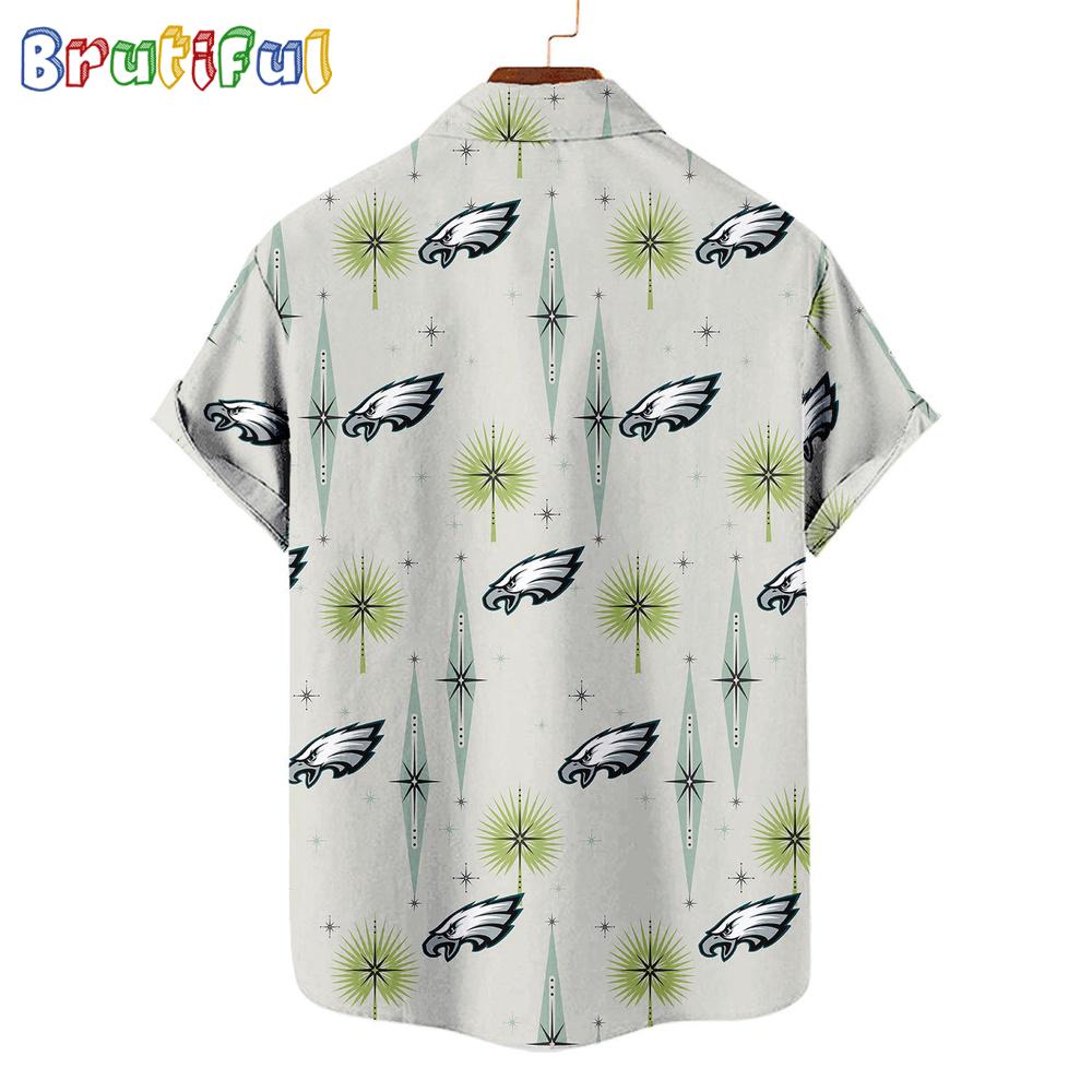 NFL Philadelphia Eagles Football Team Logo Funny Aloha Hawaiian Shirt