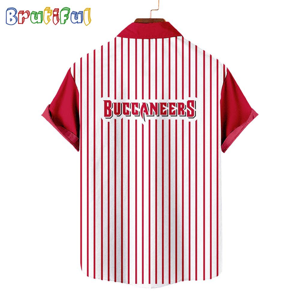 NFL Tampa Bay Buccaneers Classic Retro Mascot Line Summer Beach Hawaiian Shirt