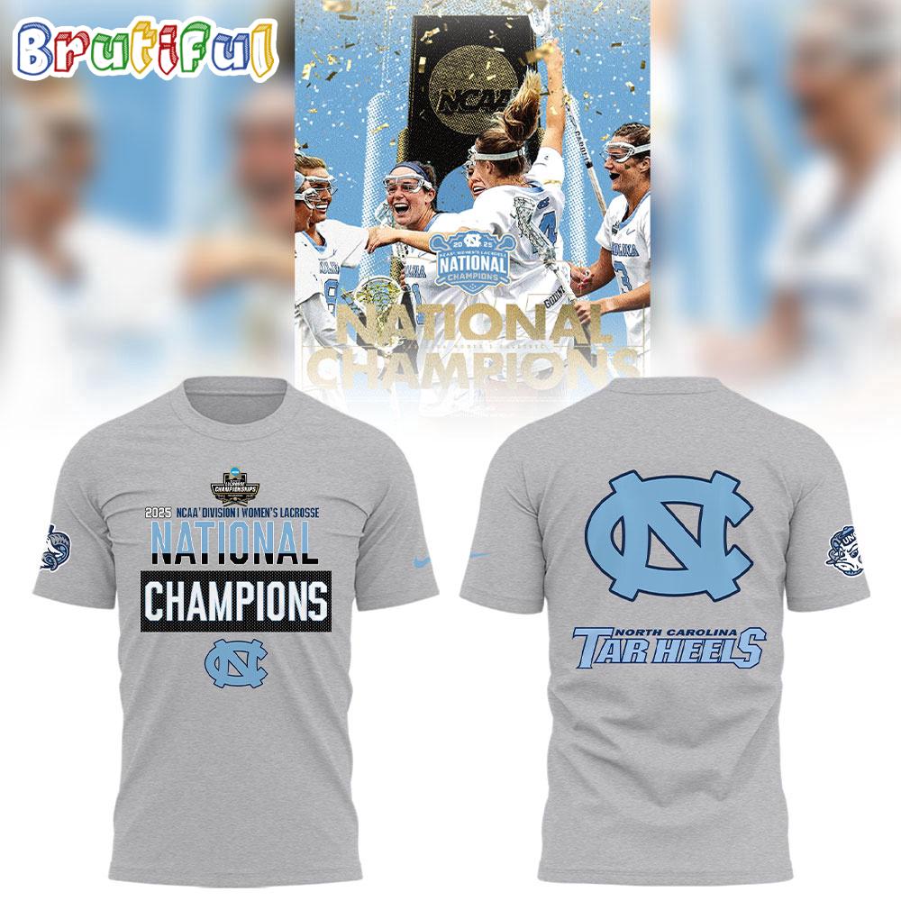 North Carolina Tar Heels 2025 NCAA Division I Women’s Lacrosse National Champions Limited Edition T Shirt