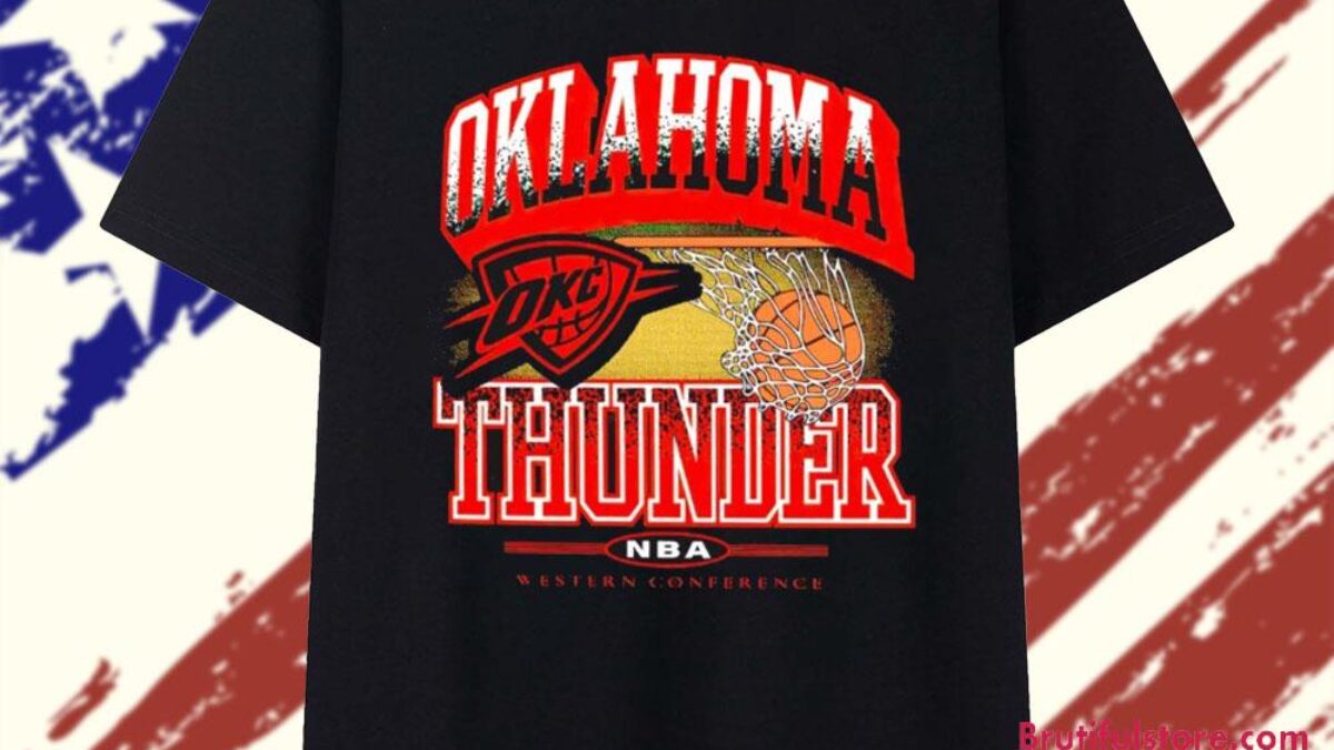 Oklahoma City Thunder 2025 NBA Western Conference Vintage T Shirt