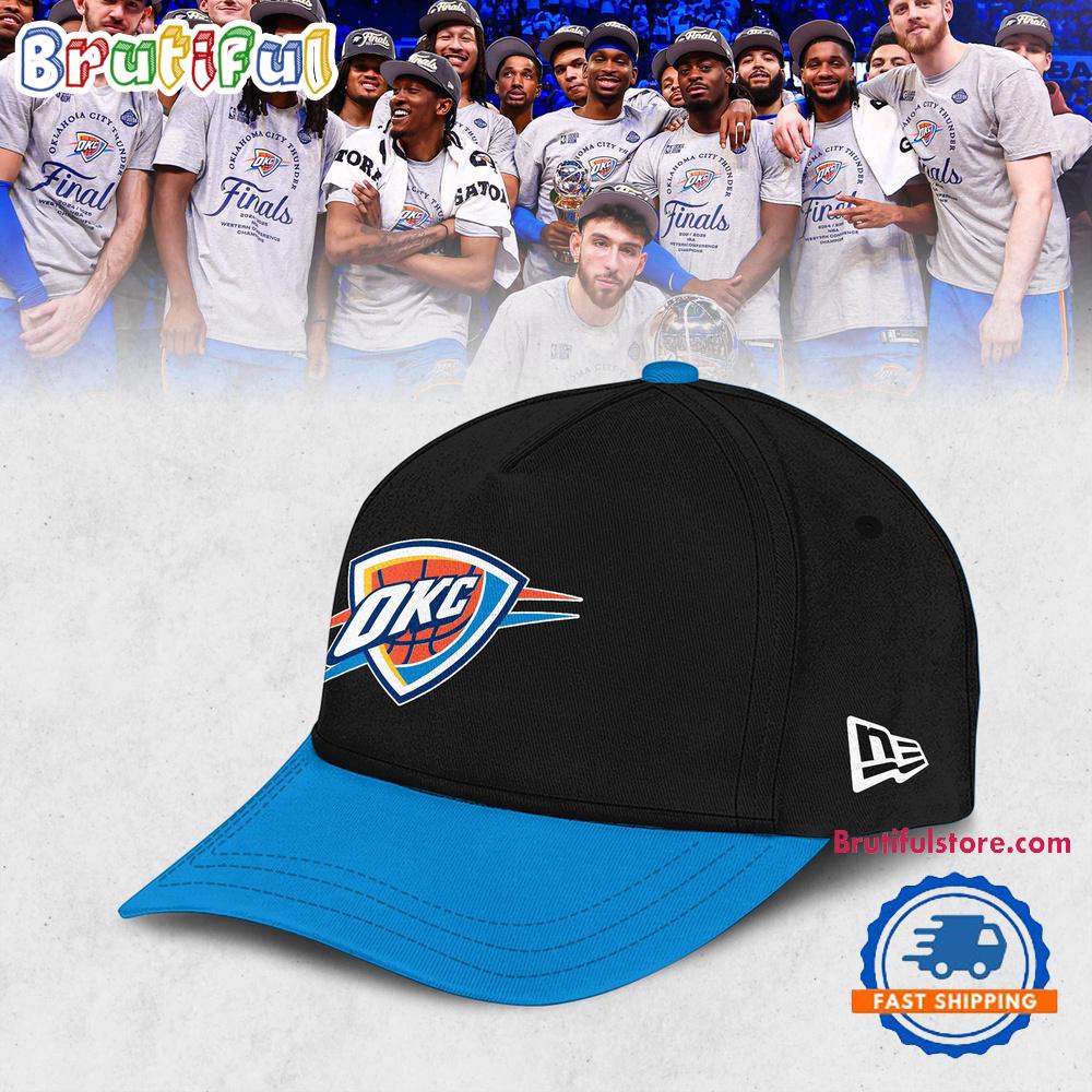 Oklahoma City Thunder 2025 Western Conference Champions Cap Hats