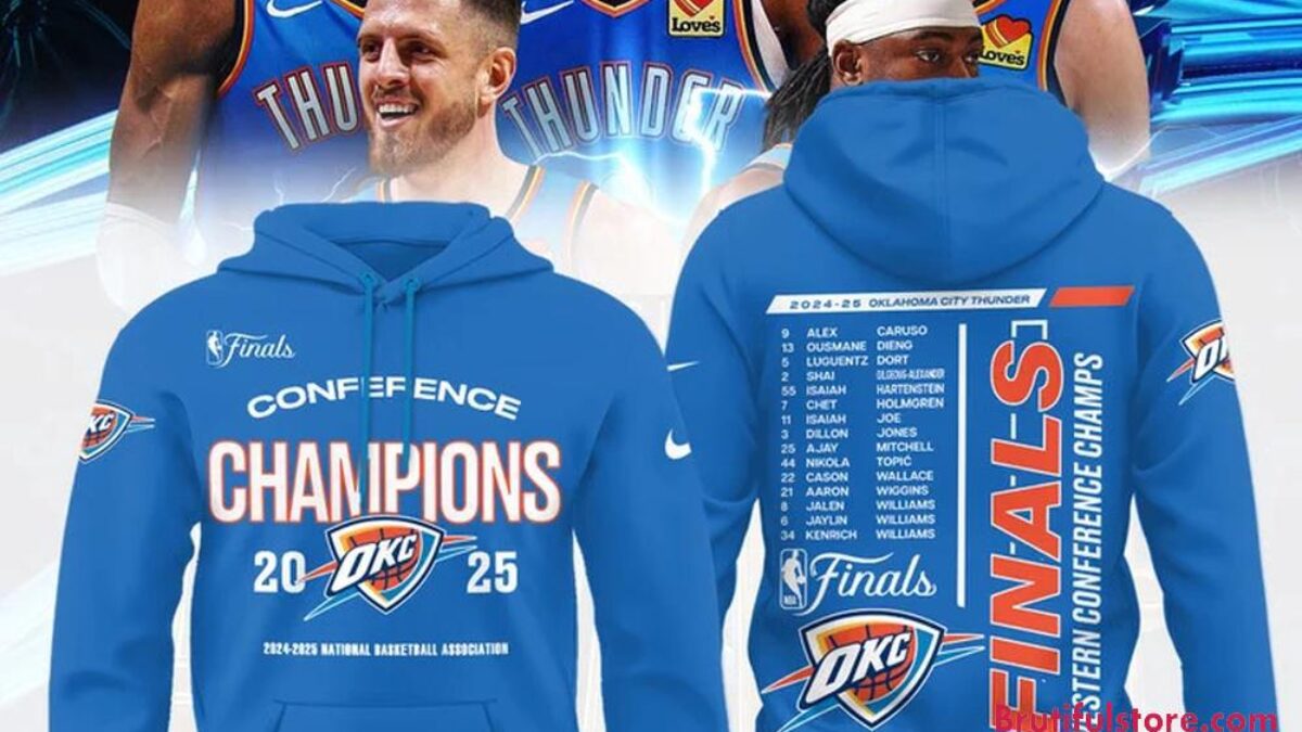 Oklahoma City Thunder 2025 Western Conference Champions Locker