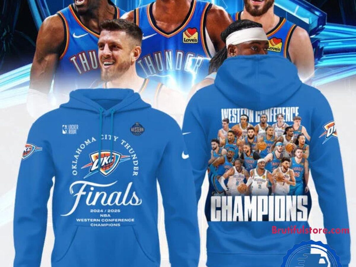 Oklahoma City Thunder 2025 Western Conference Champions Locker