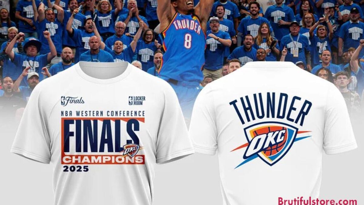 Oklahoma City Thunder 2025 Western Conference Champions Locker