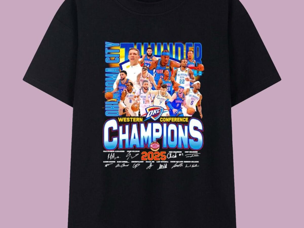 Oklahoma City Thunder Western Conference Champions 2025 Players