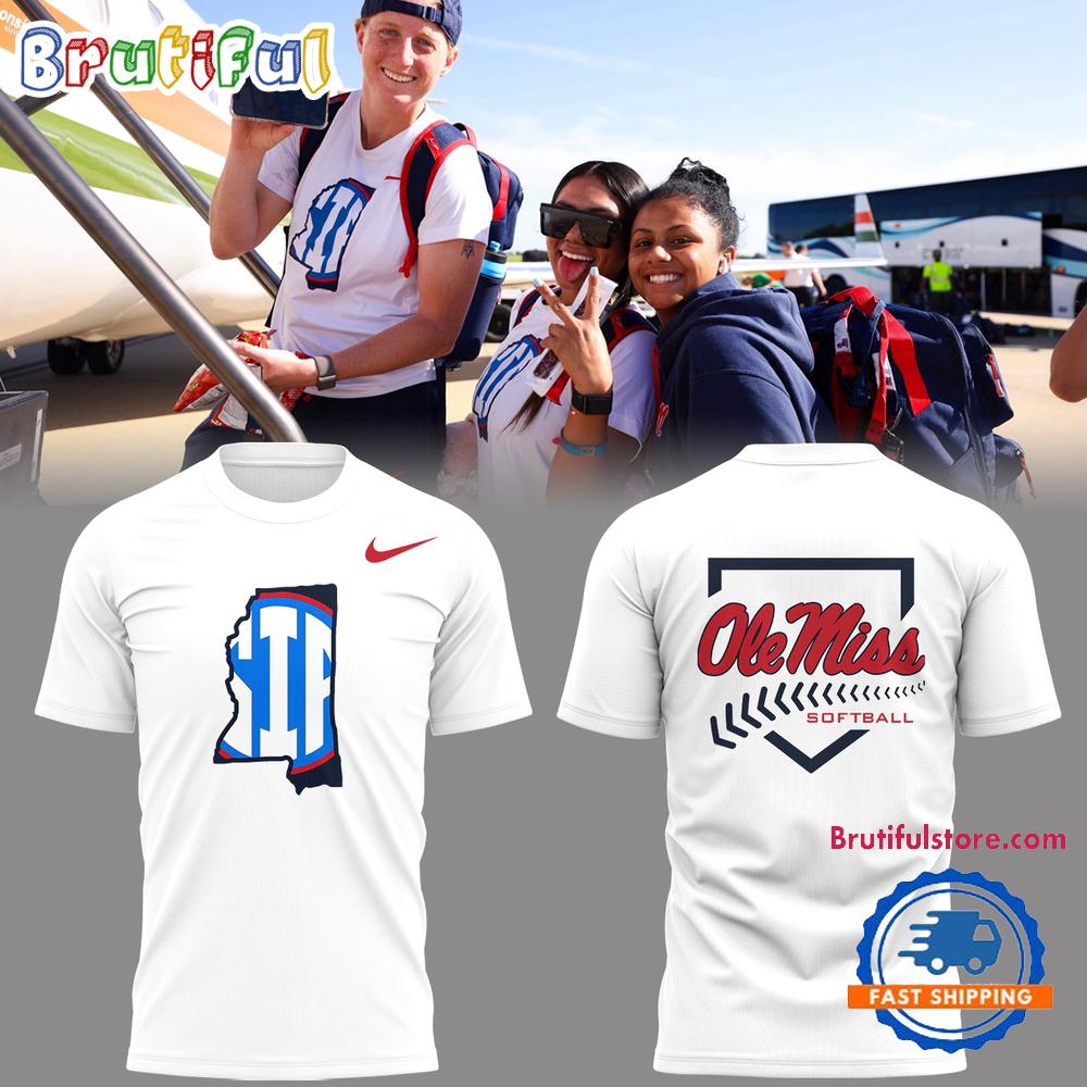 Ole Miss Rebels 2025 Softball 3D T Shirt