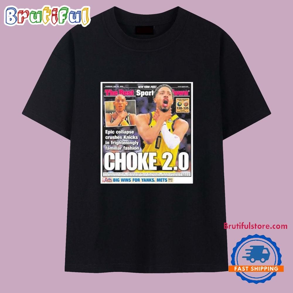 Paul Pierce Wearing New York Post Choke 2.0 T Shirt