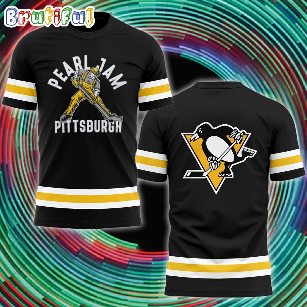 Pittsburgh Penguins x Pearl Jam Dark Matter Tour 25 T Shirt1