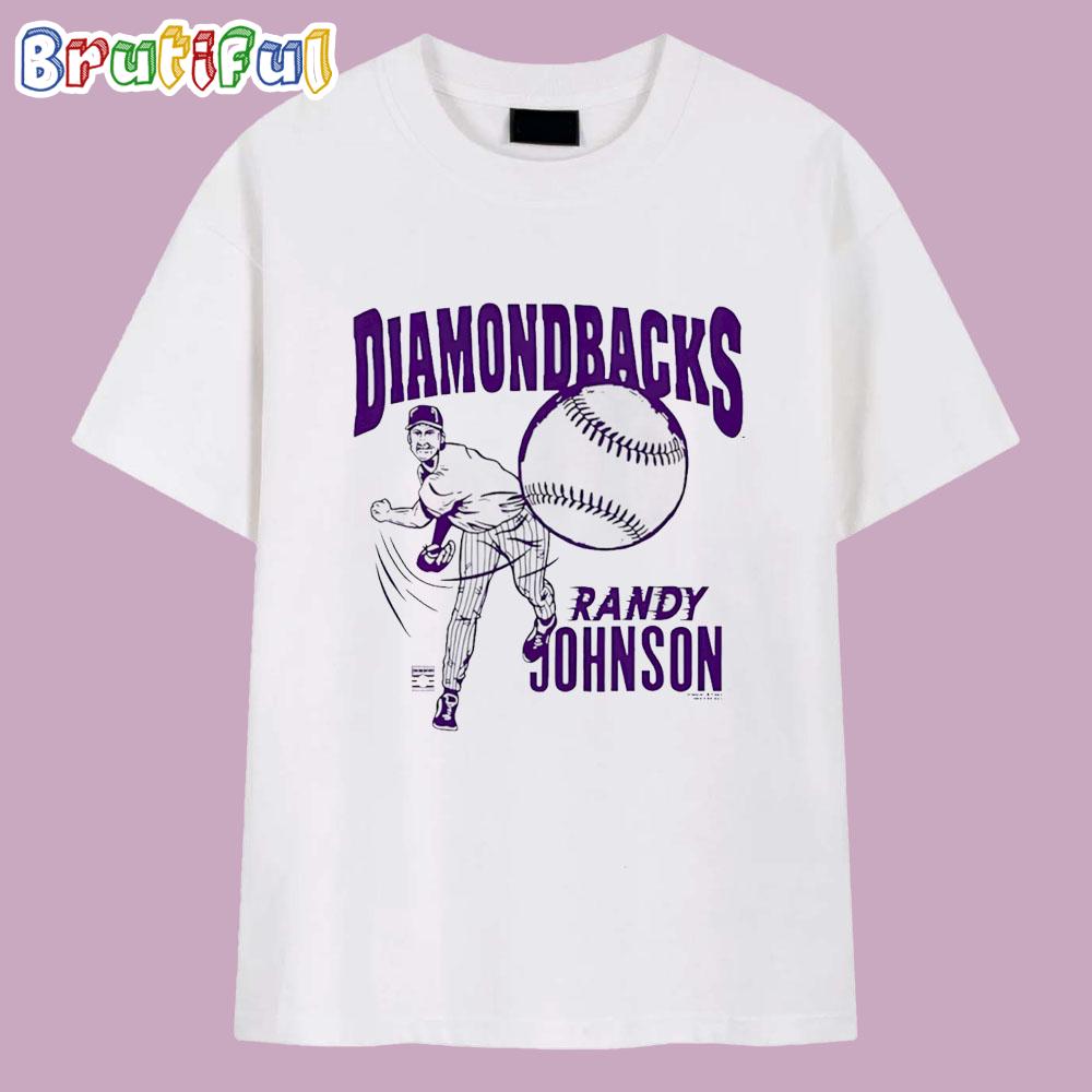 Randy Johnson Arizona Diamondbacks Signature Caricature T Shirt