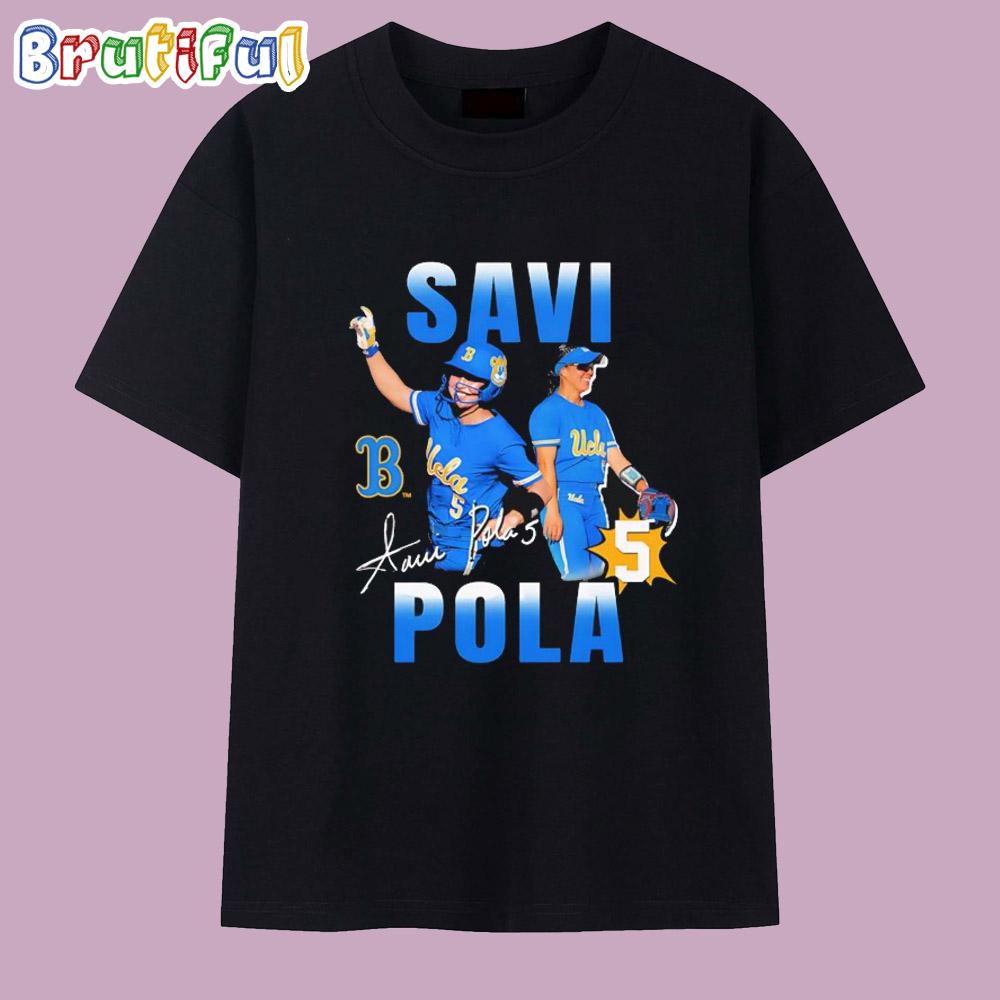 Savannah Pola UCLA Baseball signature Illustrated T Shirt