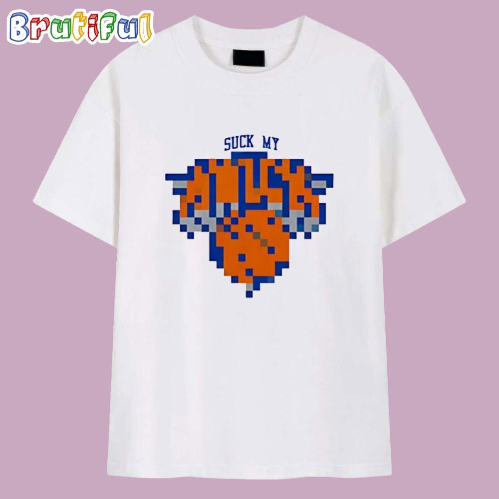 Smk Suck My New York Knicks 8-bit Game T Shirt