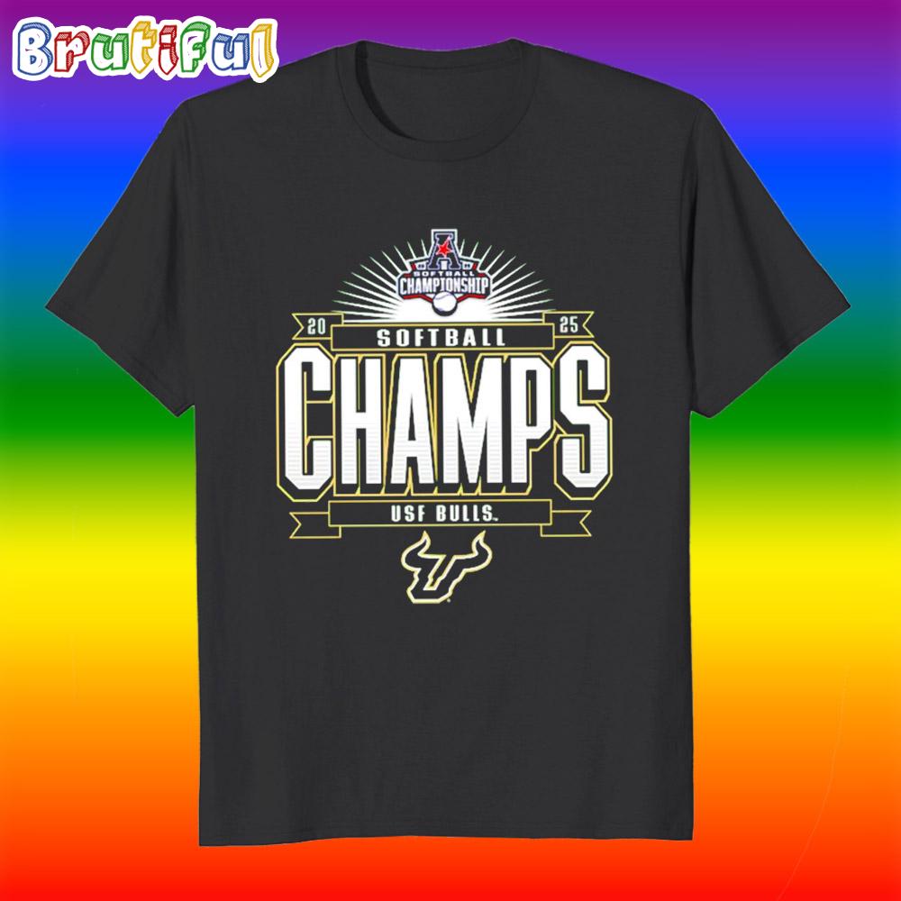 South Florida Bulls 2025 AAC Softball Conference Tournament Champions T Shirt