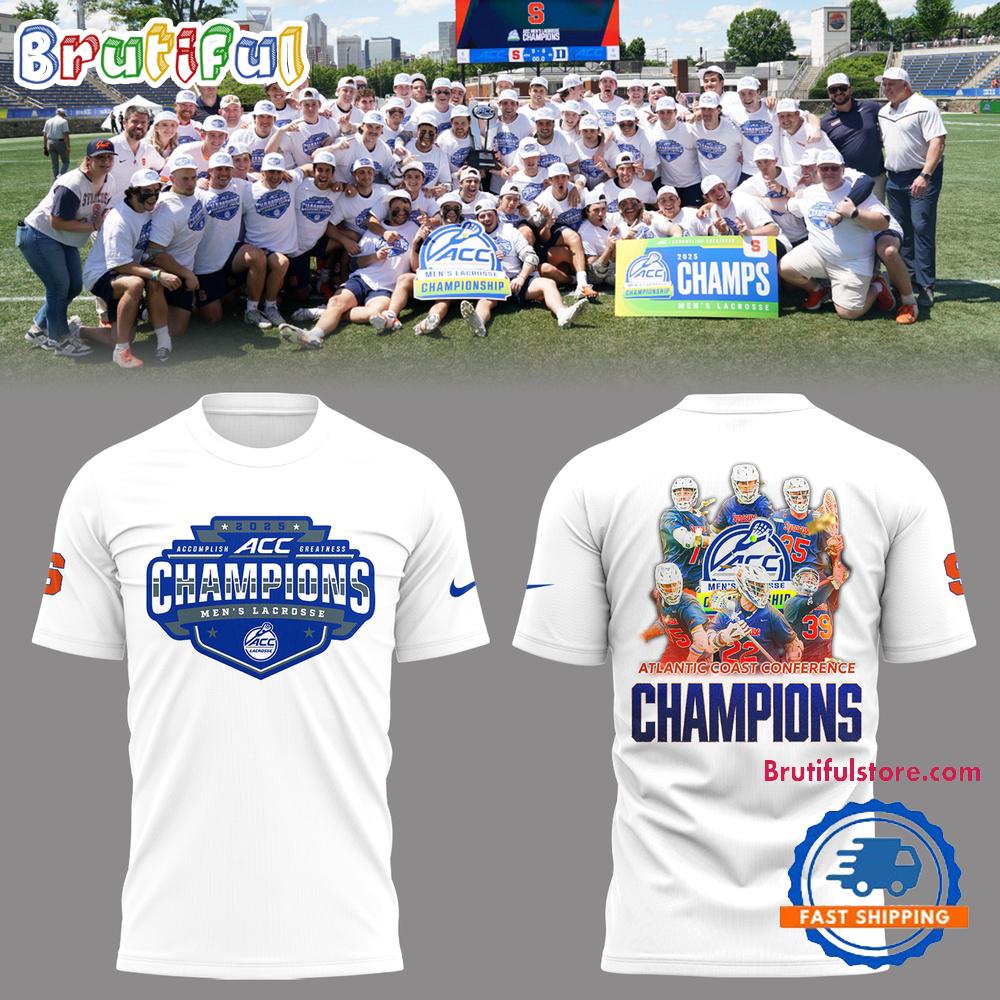 Syracuse Orange 2025 Men’s Lacrosse Champions T Shirt