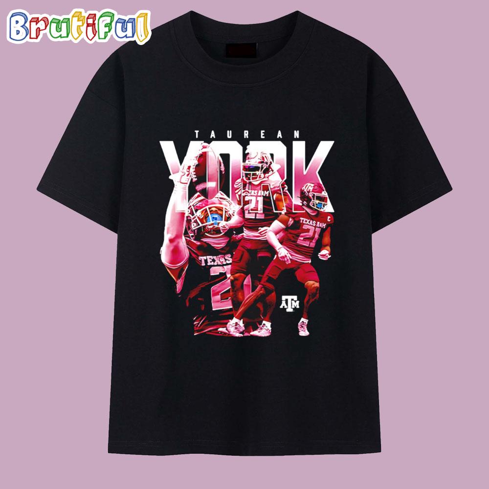 Taurean York Texas A&M Aggies Graphic T Shirt