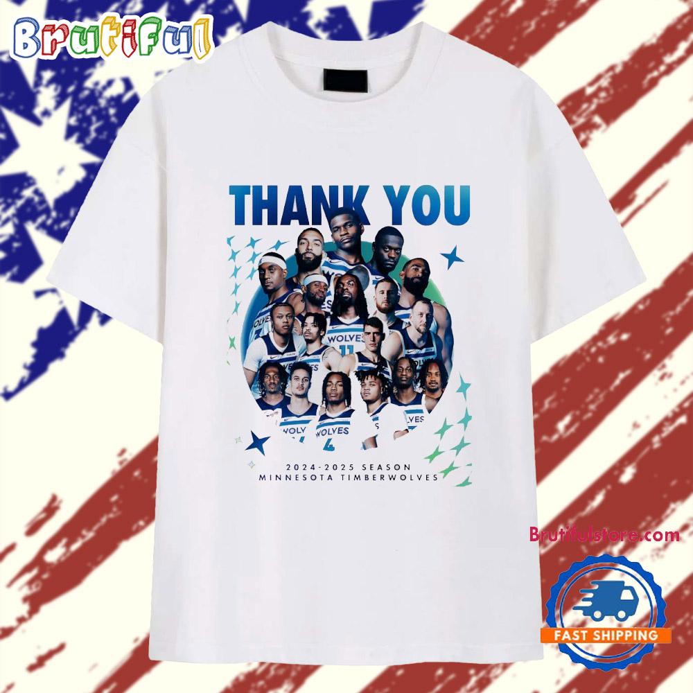 Thank you Minnesota Timberwolves 2024-2025 Seasons Western Conference Finals T Shirt