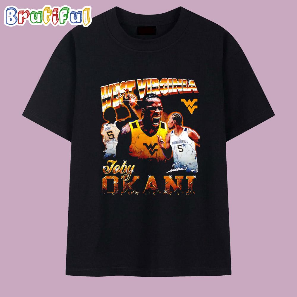 Toby Okani West Virginia Mountaineers Graphic Signature T Shirt