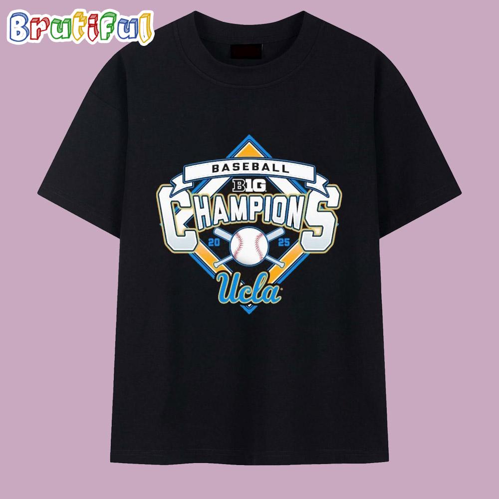 UCLA Bruins 2025 Big Ten Baseball Regular Season Champions T Shirt
