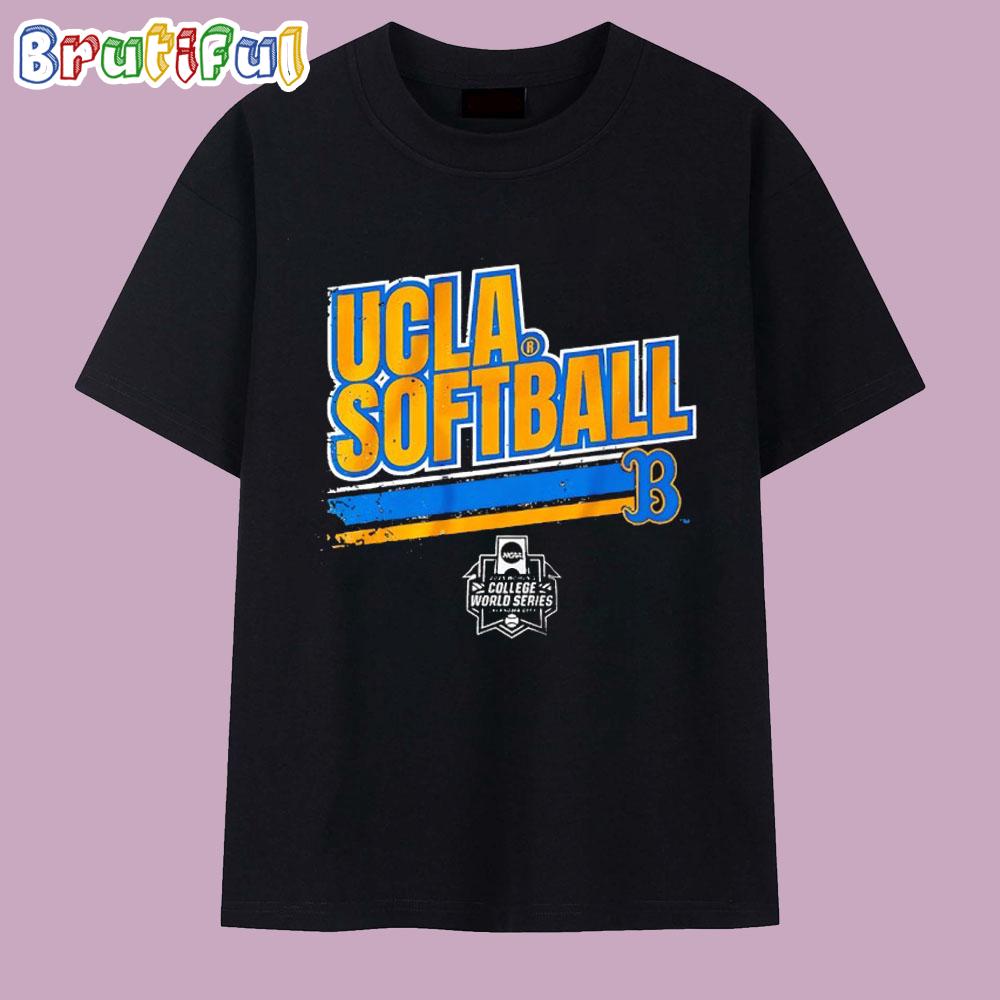 UCLA Bruins Softball Women’s College World Series stripe T Shirt