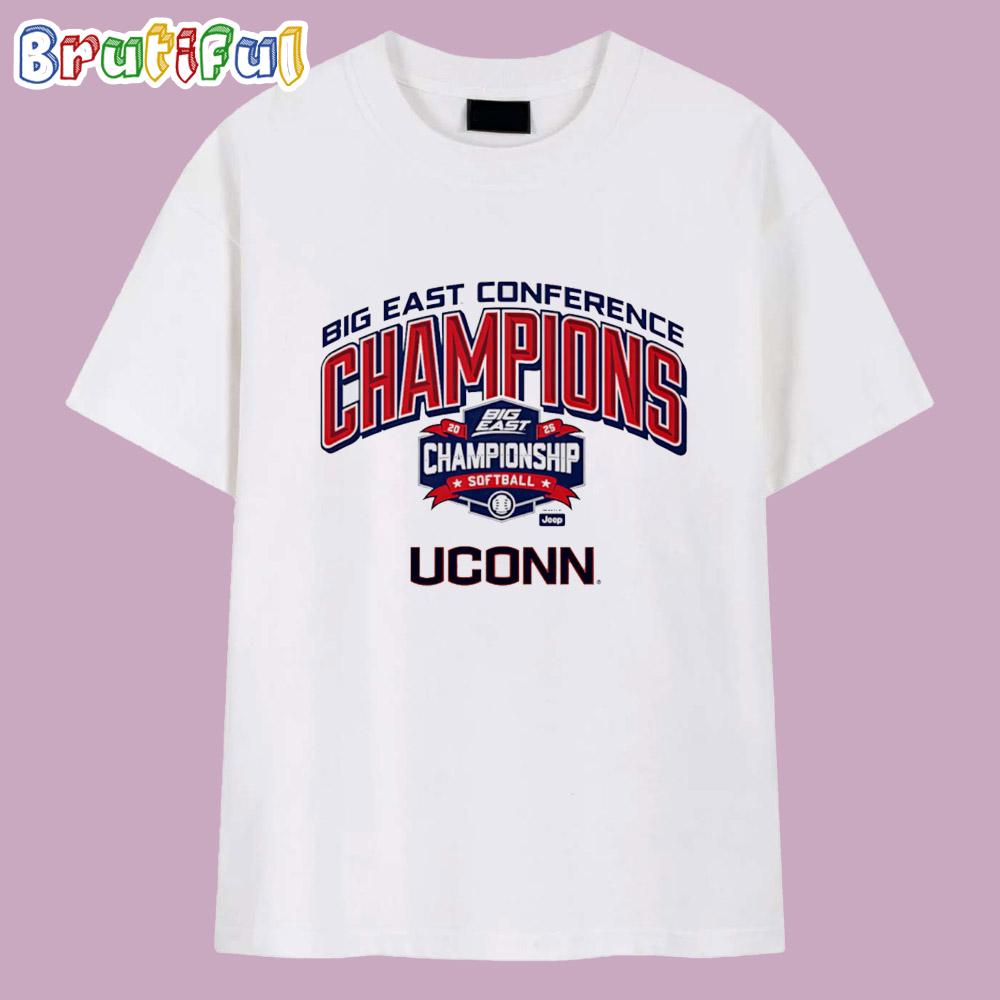UConn Softball 2025 Big East Conderence Tournament Champions T Shirt