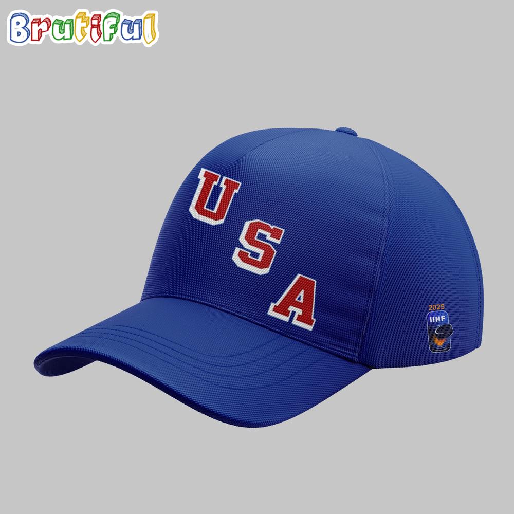 USA Hockey 2025 IIHF Men's World Championship 3D Cap