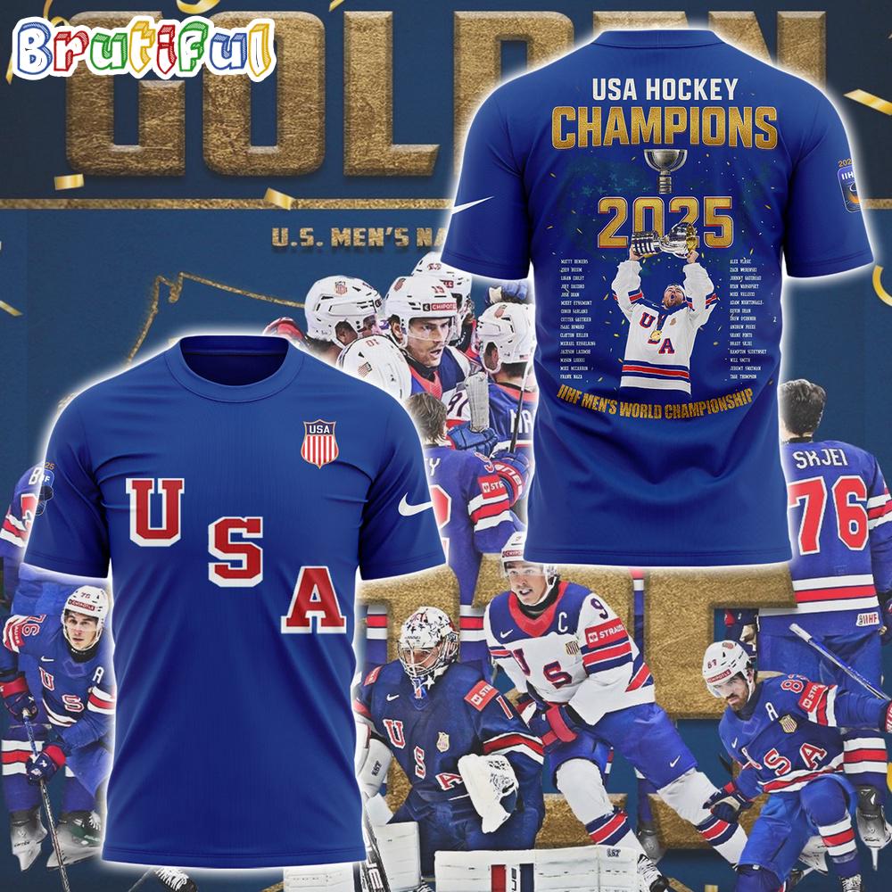 USA Hockey 2025 IIHF Men's World Championship 3D T Shirt
