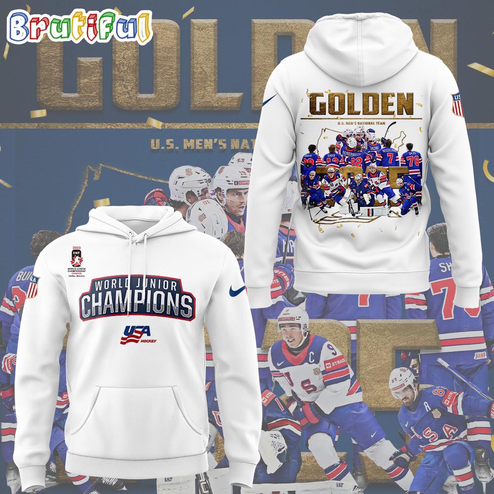 USA Hockey 2025 IIHF Men's World Championship Golden Hoodie