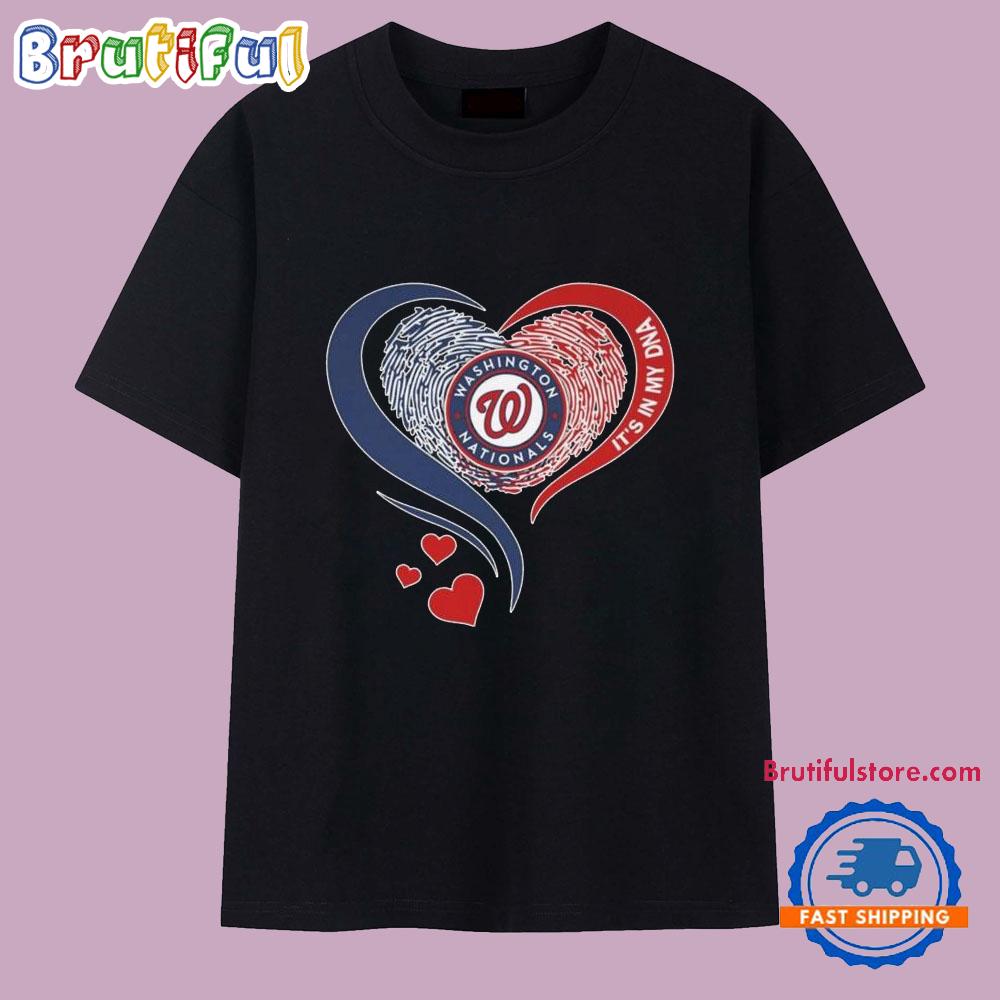 Washington Nationals It’s In My DNA Heart Logo 2025 T Shirt