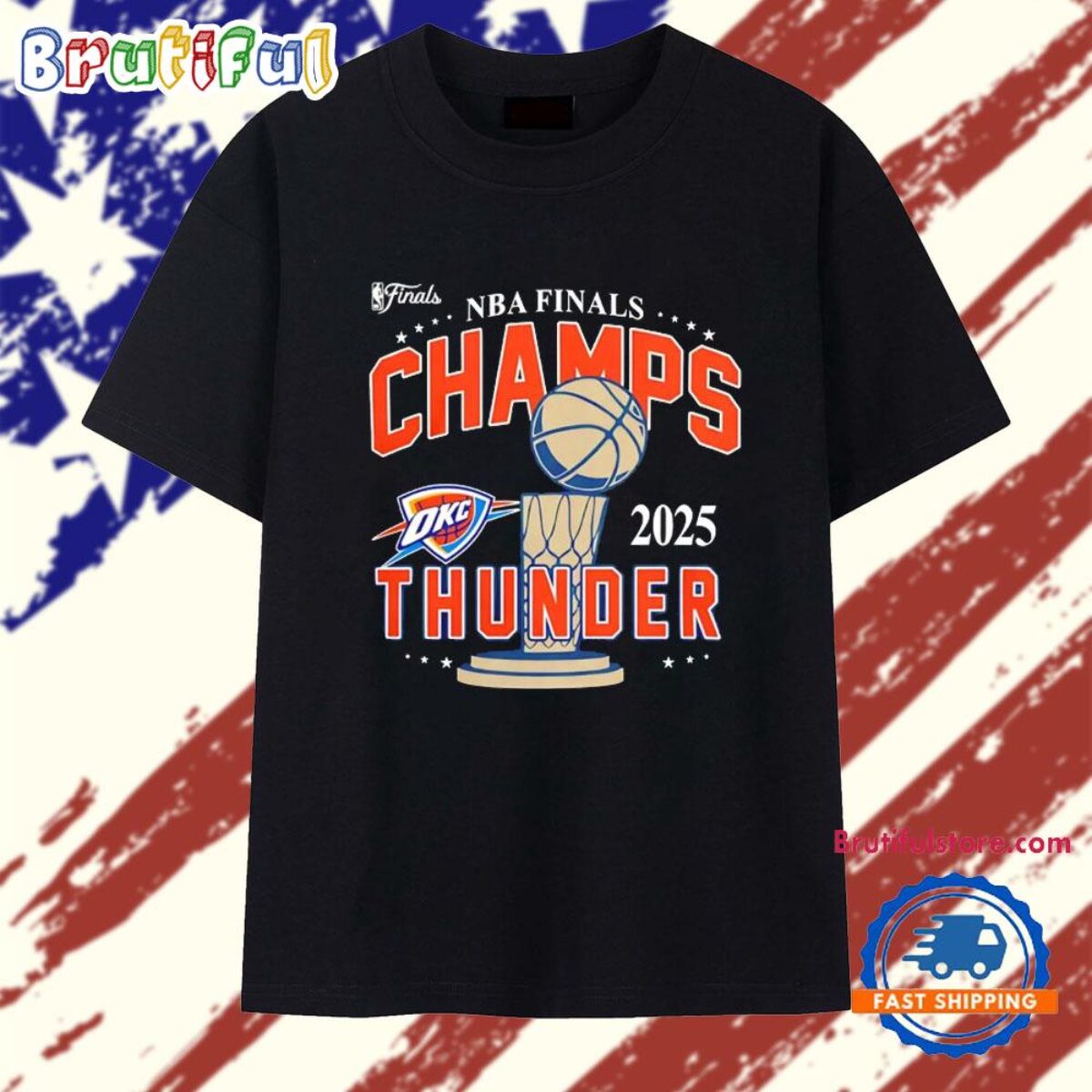 Champion USA ロゴ ネイビー L NBA オリンピック ジャージ 2025 NBA Finals Oklahoma City Thunder Champs T Shirt
