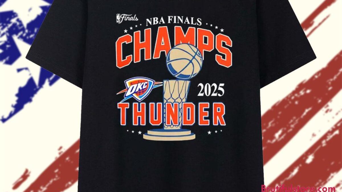 2025 NBA Finals Oklahoma City Thunder Champs T Shirt