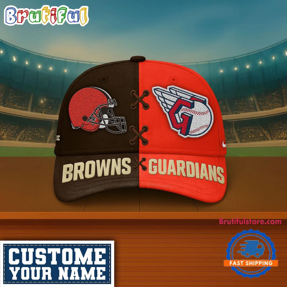 Cleveland Browns x Cleveland Guardians Sporty New Design Baseball Cap