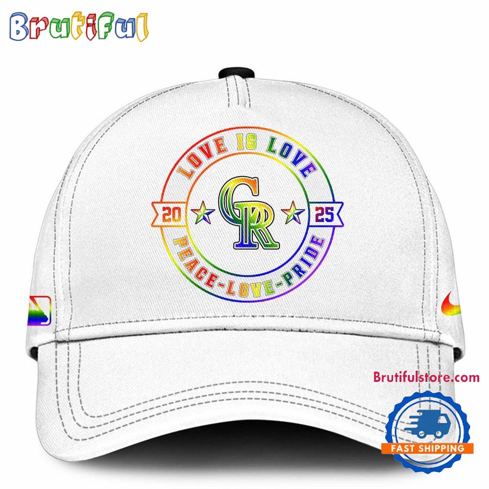 Colorado Rockies 2025 Happy Pride Month Limited Edition Baseball Cap
