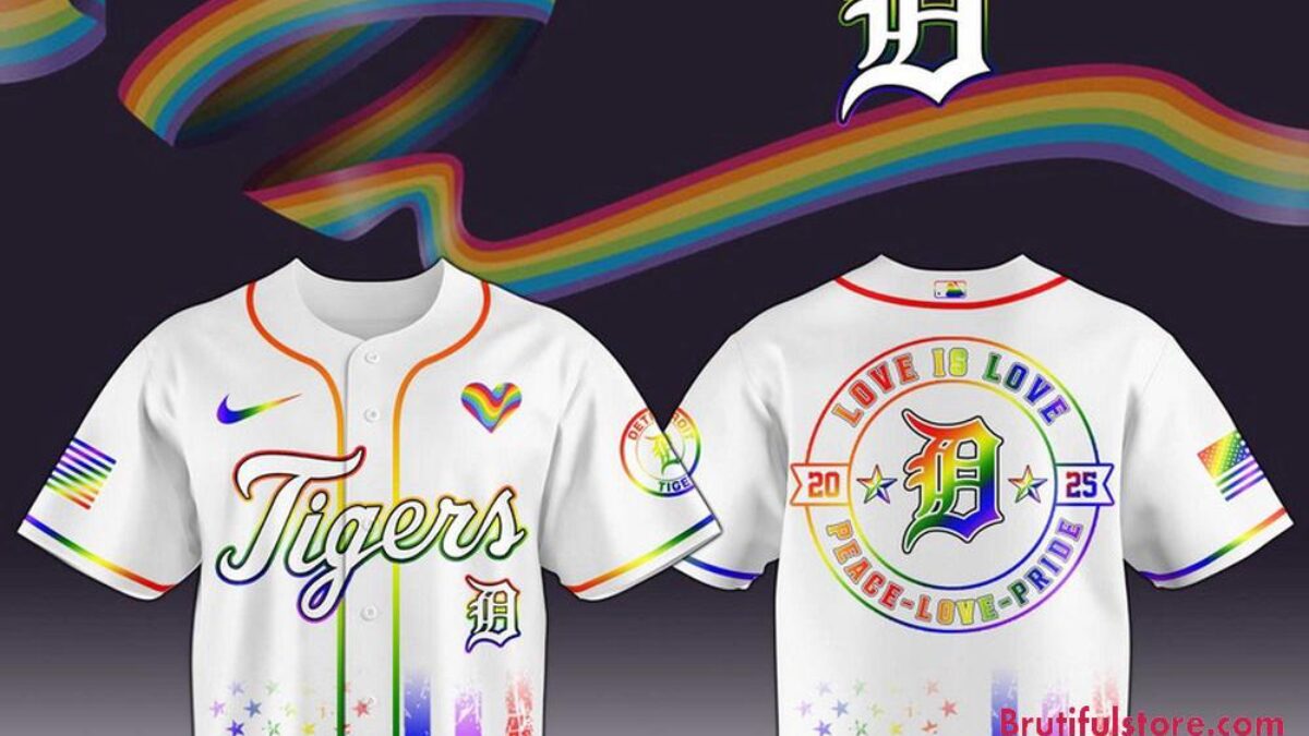 Detroit Tigers 2025 Happy Pride Month Limited Edition Baseball Jersey
