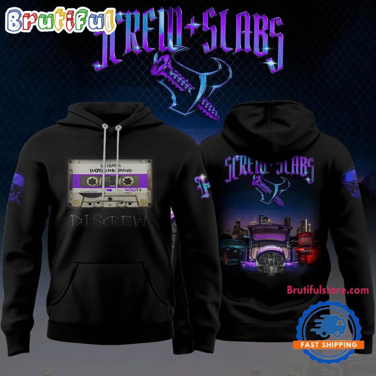 Houston Texans Honor All-Time DJ Screw Limited Edition Hoodie Houston Texans Honor All-Time DJ Screw Limited Edition Hoodie