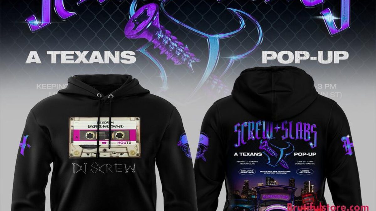 トップス 2025S/S YEAH RIGHT!! Houston Texans x DJ Screw 2025 Limited 3D Hoodie