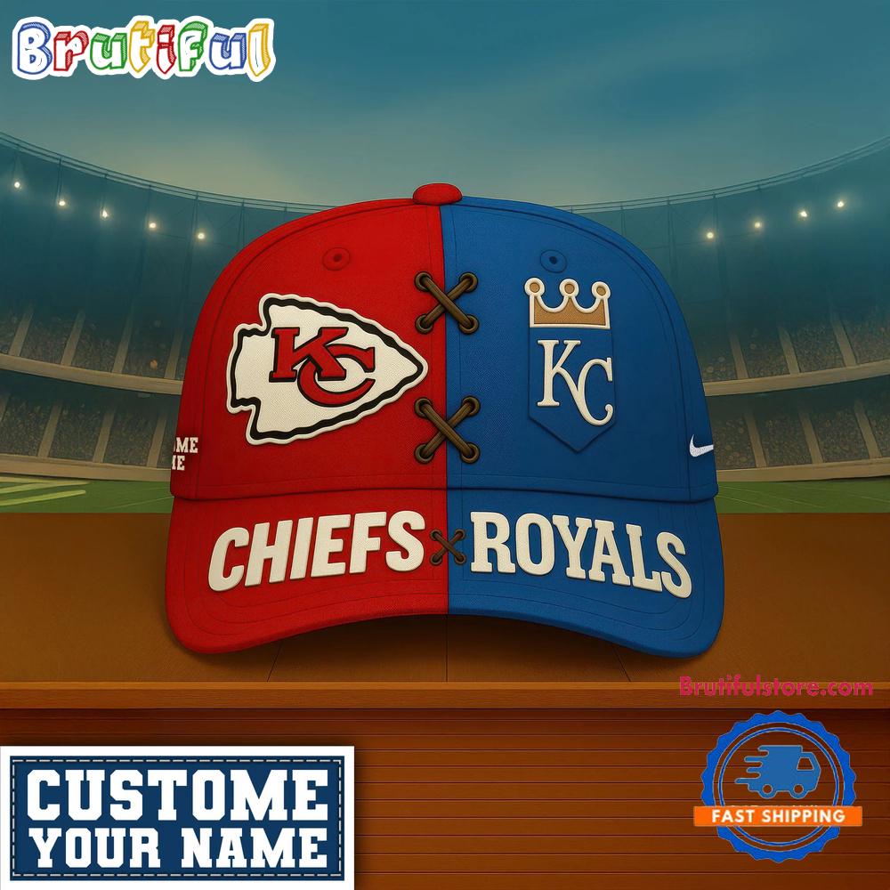 Kansas City Chiefs x Kansas City Royals Sporty New Design Baseball Cap